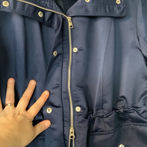 Lands’ End Navy Half Sleeve Spring Jacket size Medium - Picture 4 of 6